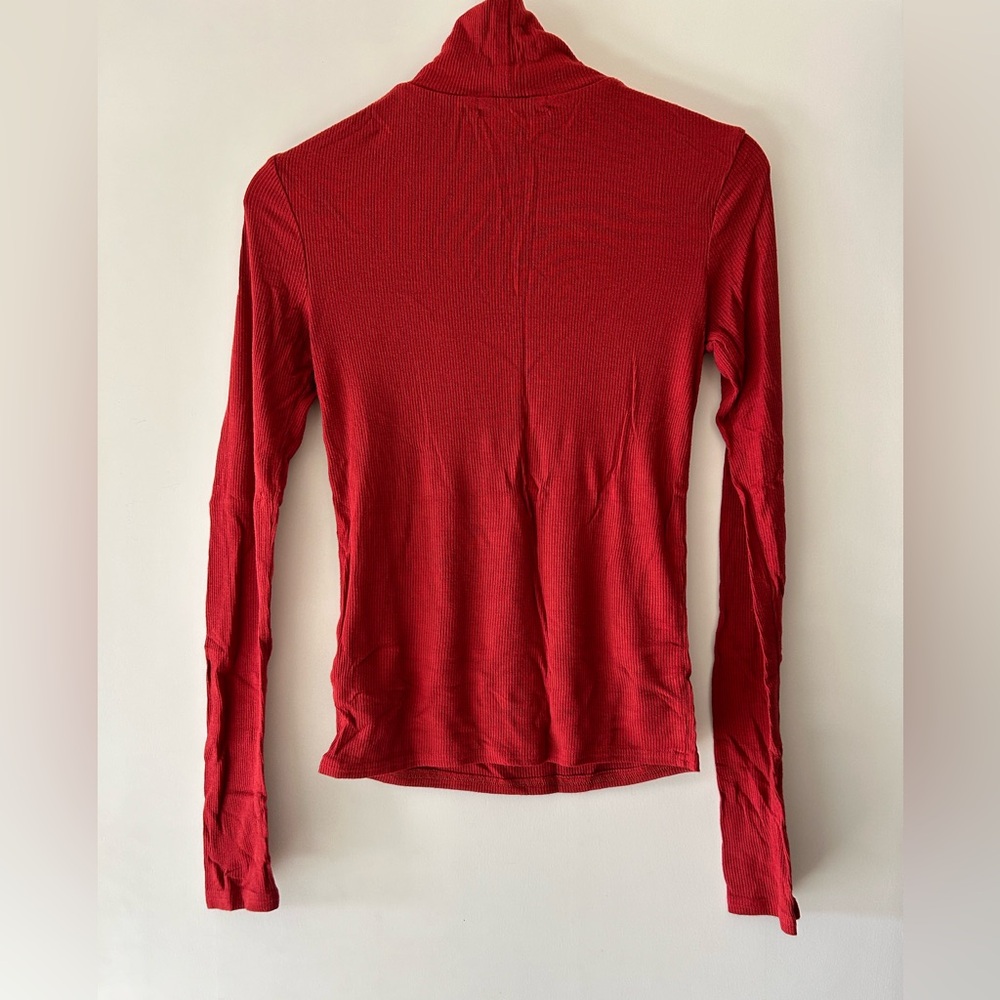 Urban Outfitters Long Sleeve Turtleneck Ribbed Top